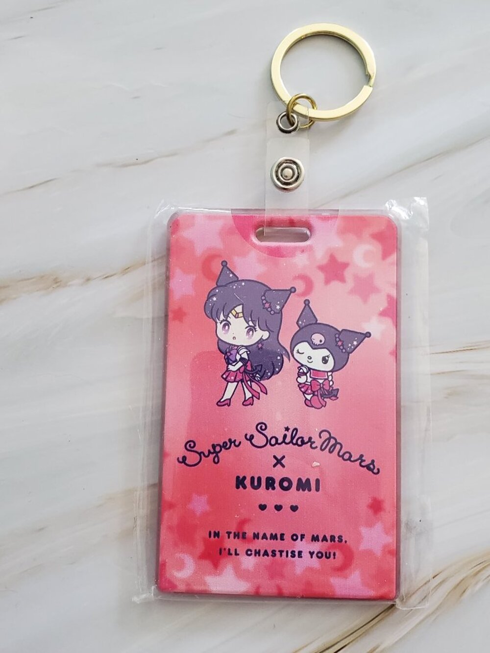✨$5 OFF $25 ✨ Sanrio Kuromi and Sailor Mars ID Badge